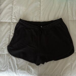 H&M high Waist Comfy Black Shorts
